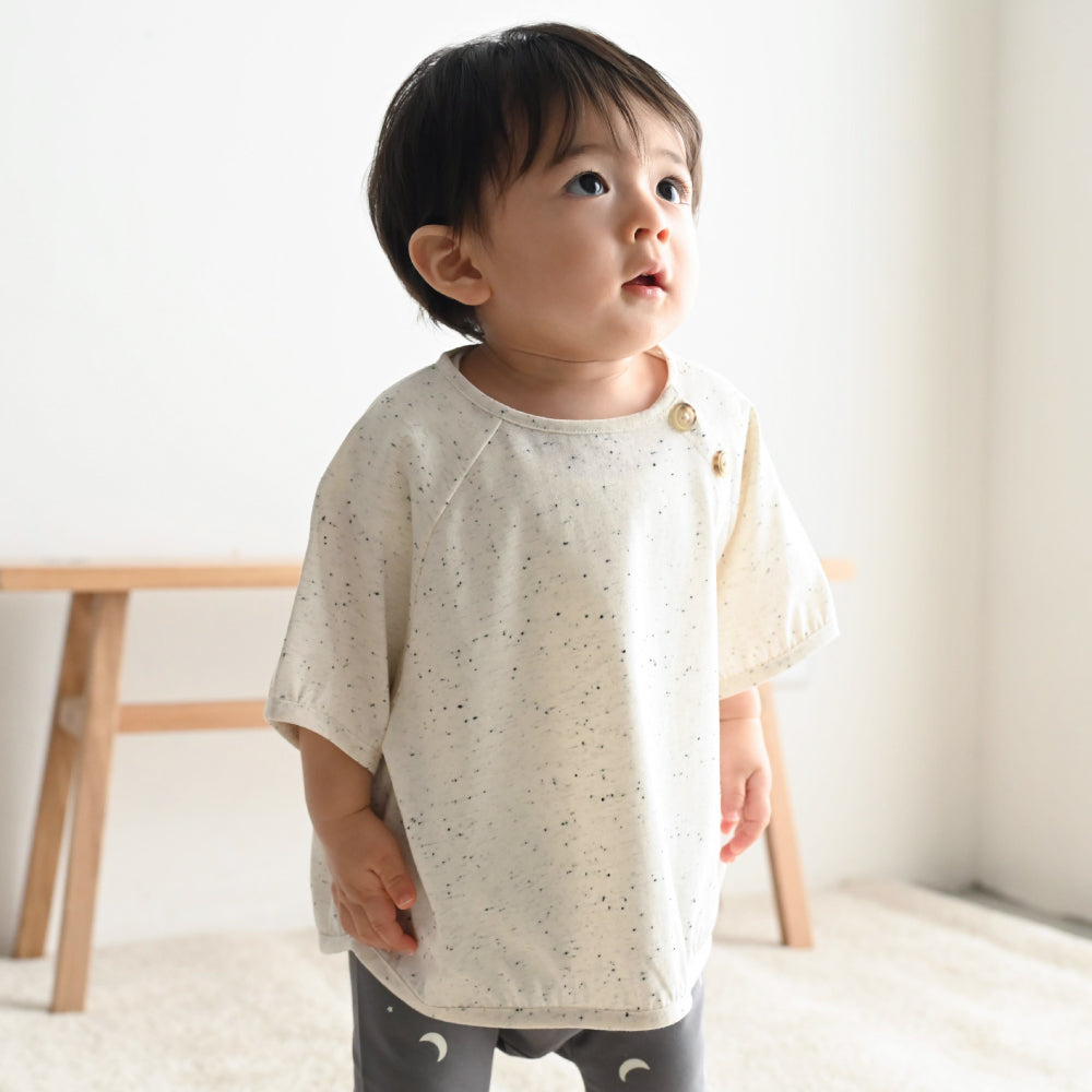 ラグラン 半袖 Tシャツ ネップ