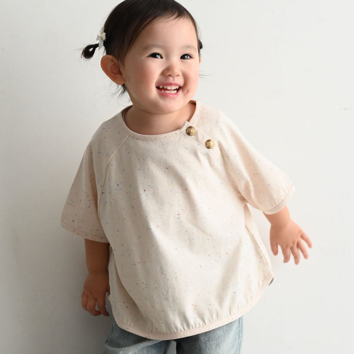 ラグラン 半袖 Tシャツ ネップ