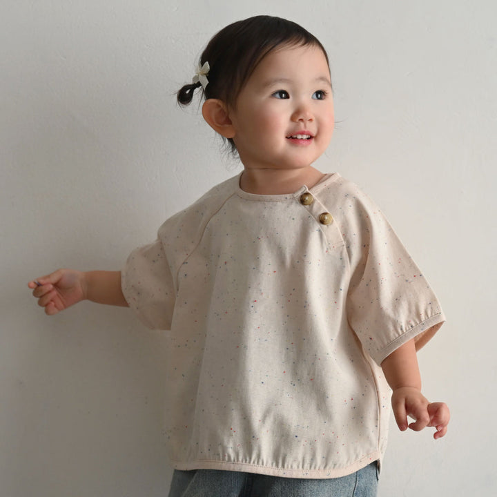 ラグラン 半袖 Tシャツ ネップ