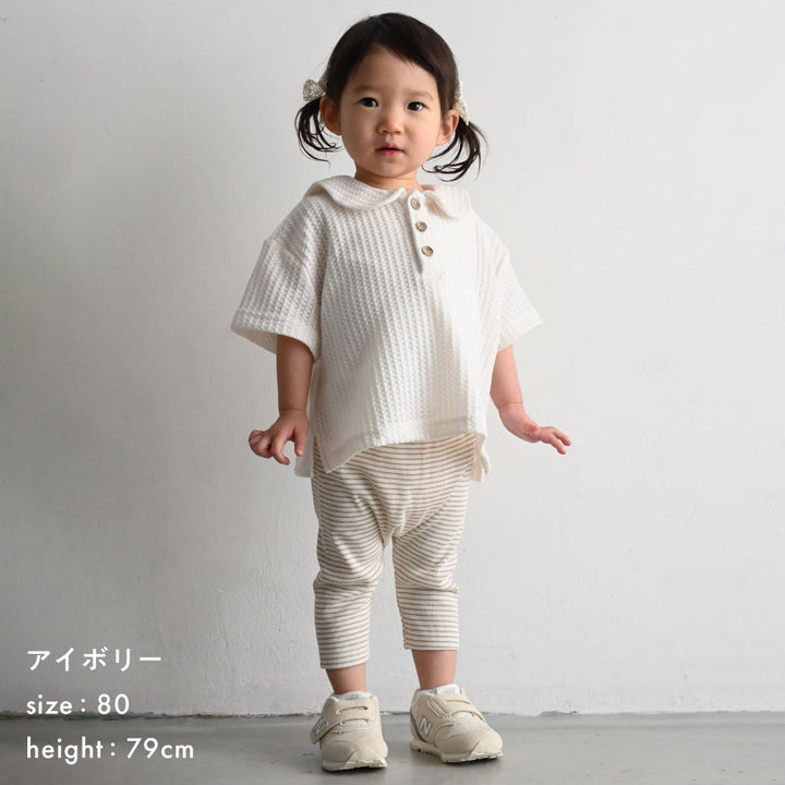 セーラーカラー 半袖 Tシャツ ニットソー