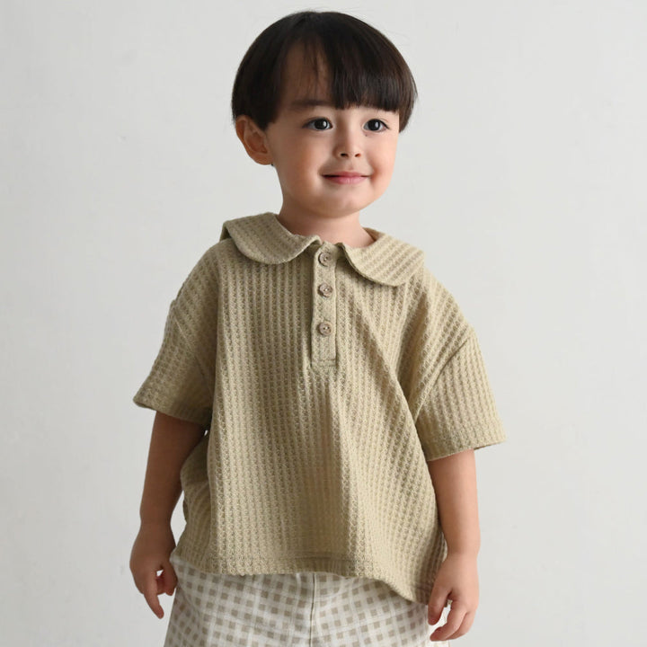 セーラーカラー 半袖 Tシャツ ニットソー