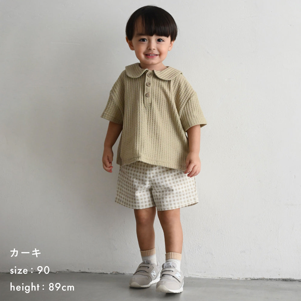 セーラーカラー 半袖 Tシャツ ニットソー