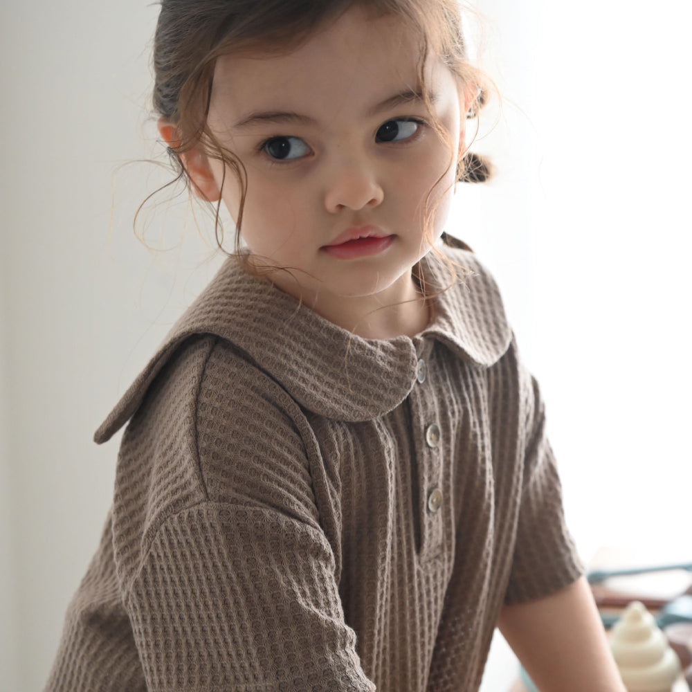 セーラーカラー 半袖 Tシャツ ニットソー