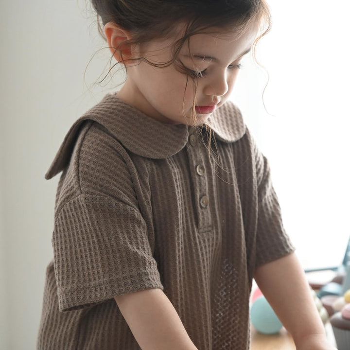 セーラーカラー 半袖 Tシャツ ニットソー