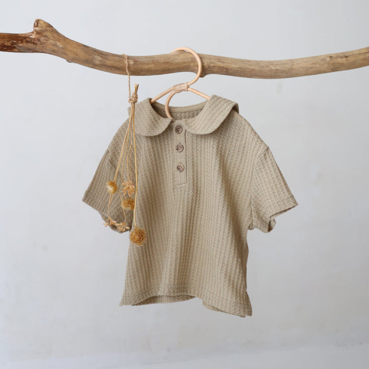 セーラーカラー 半袖 Tシャツ ニットソー