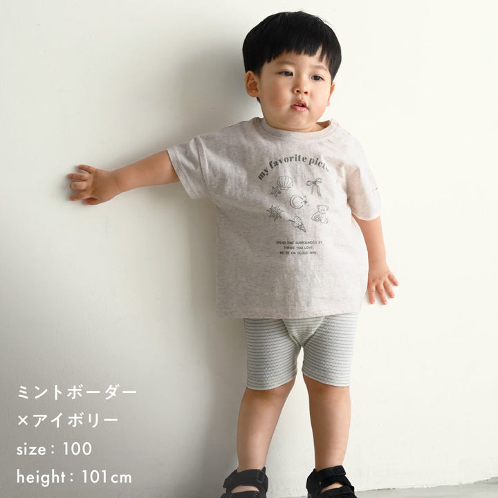 レギンス ハーフ パンツ テレコ