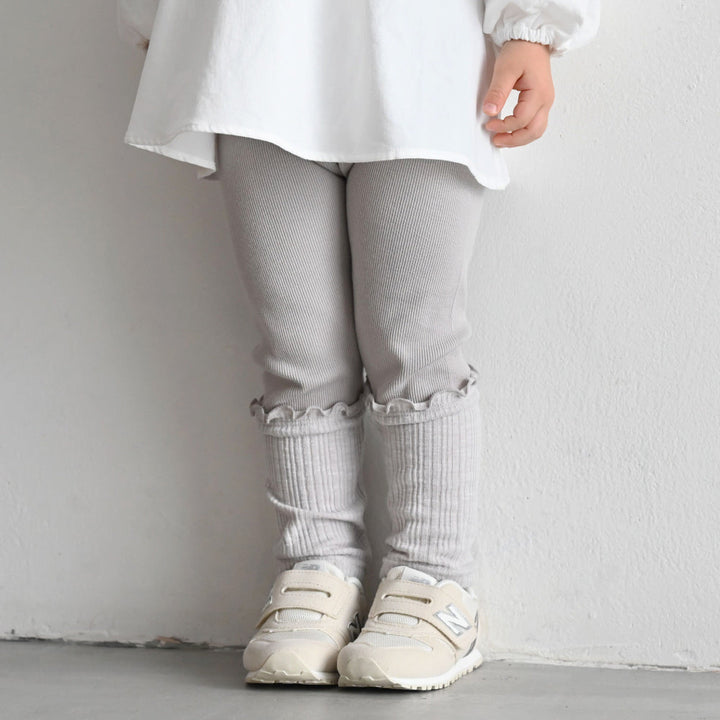 切り替え レギンス パンツ テレコ