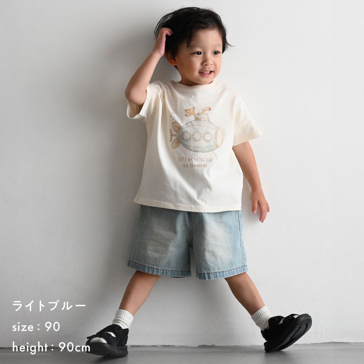 ハーフパンツ デニム