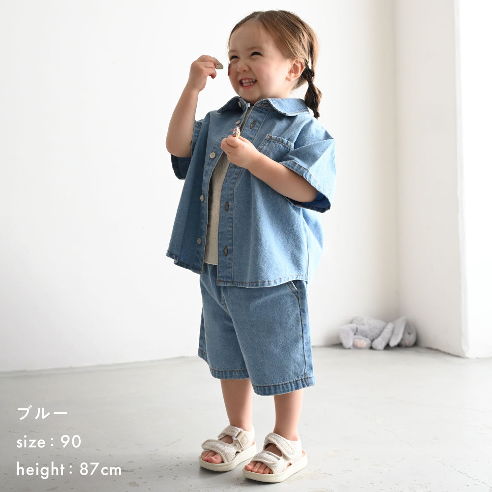 ハーフパンツ デニム