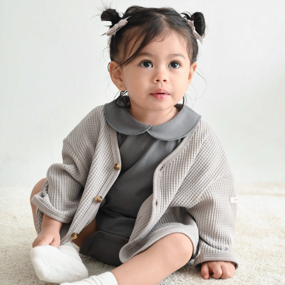 カーディガン ラフリーワッフル