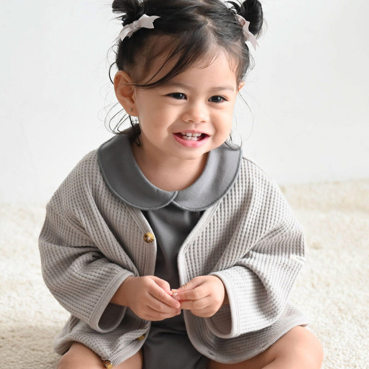 カーディガン ラフリーワッフル