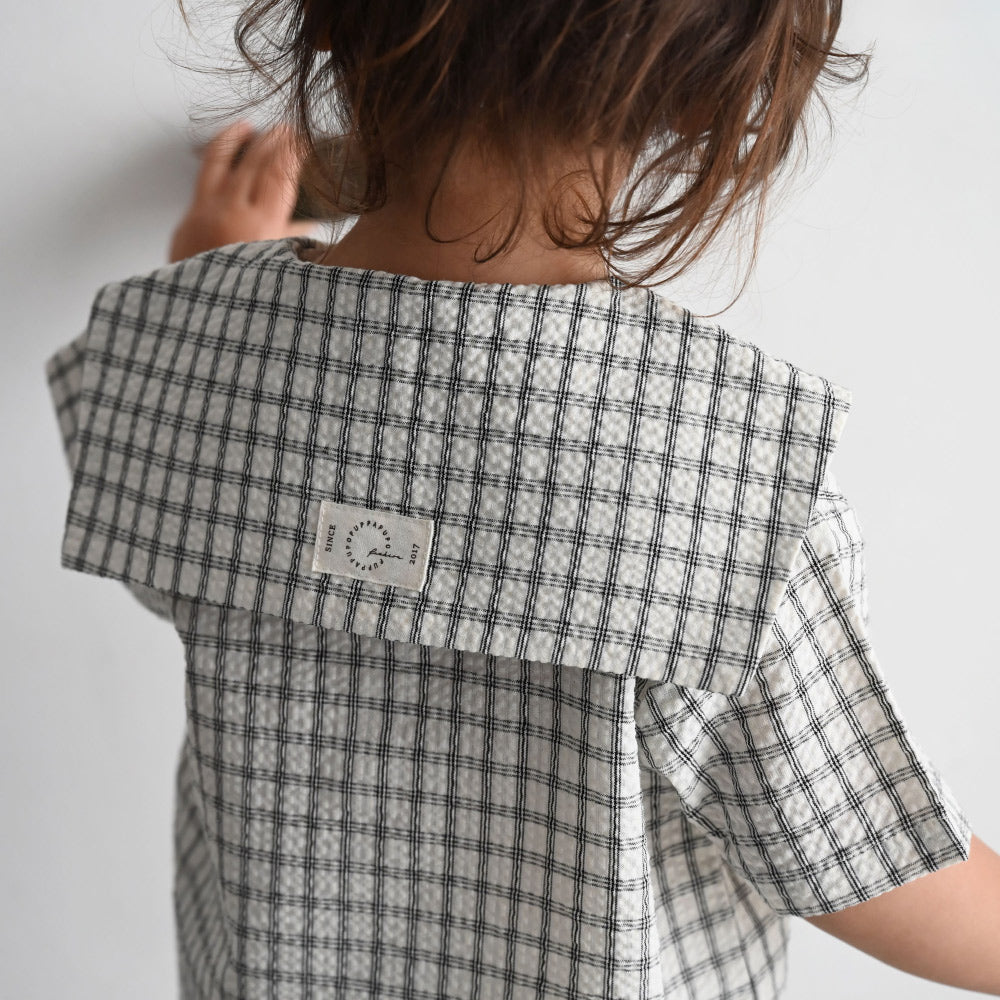 セットアップ セーラーカラー 半袖 シャツ ショートパンツ