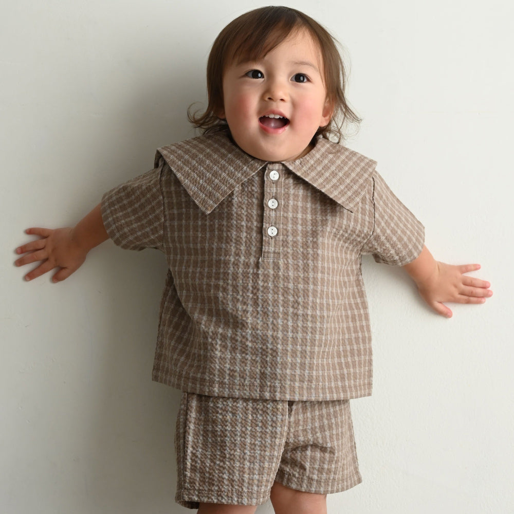 セットアップ セーラーカラー 半袖 シャツ ショートパンツ – PUPPAPUPO