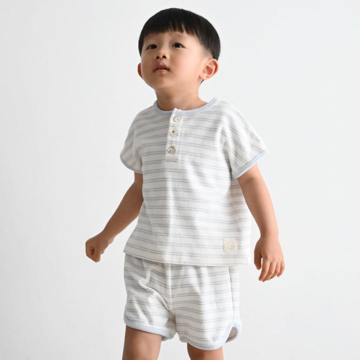 セットアップ 半袖 Tシャツ ショートパンツ パイル