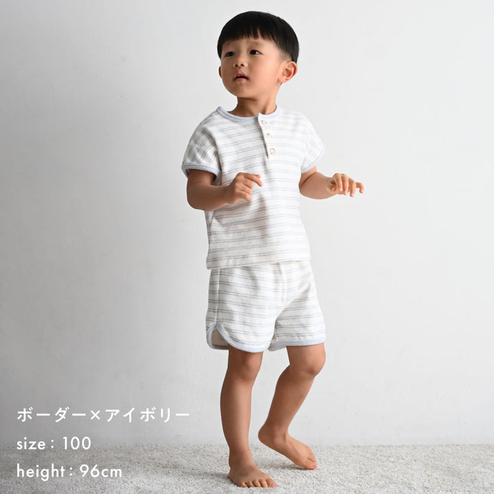 セットアップ 半袖 Tシャツ ショートパンツ パイル