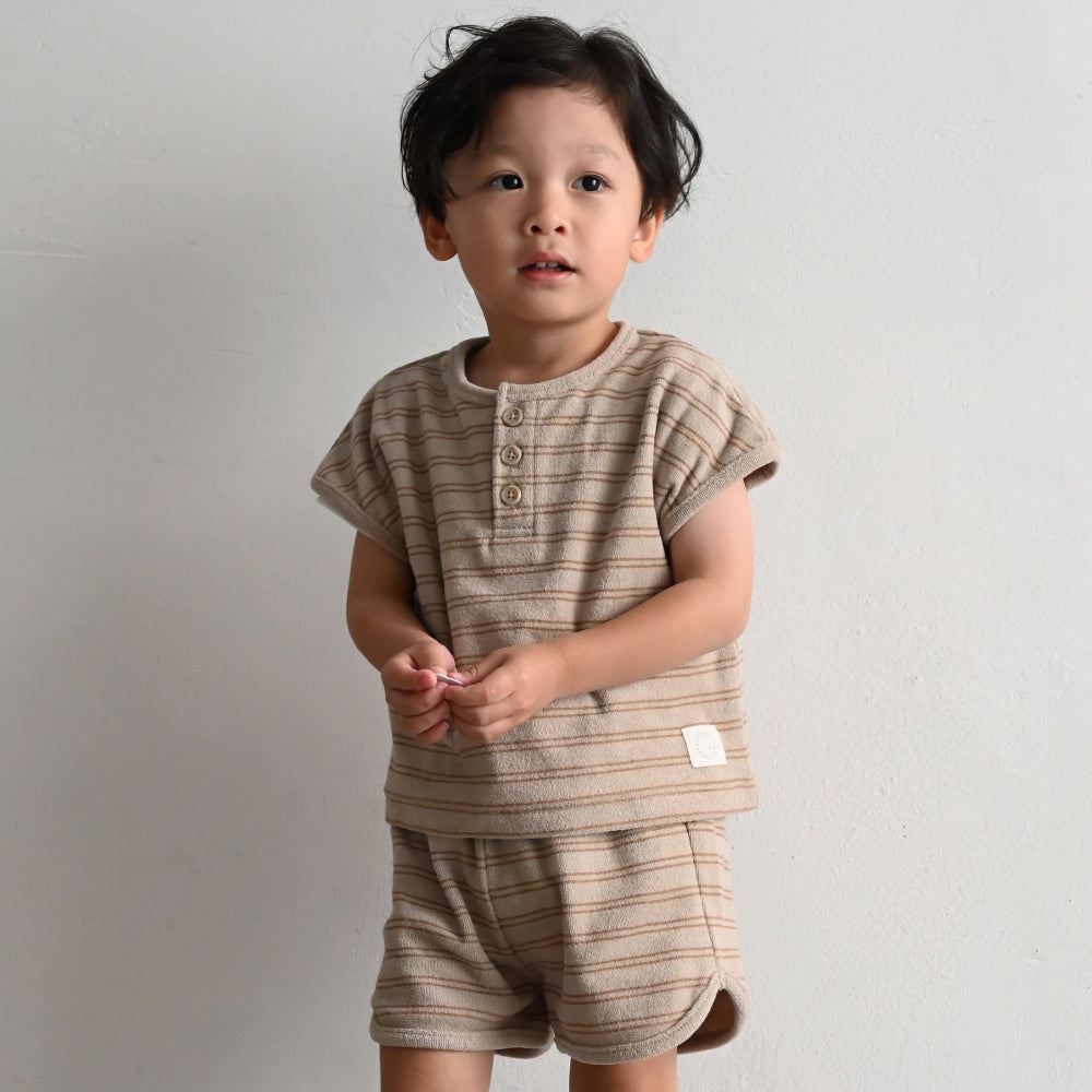 セットアップ 半袖 Tシャツ ショートパンツ パイル