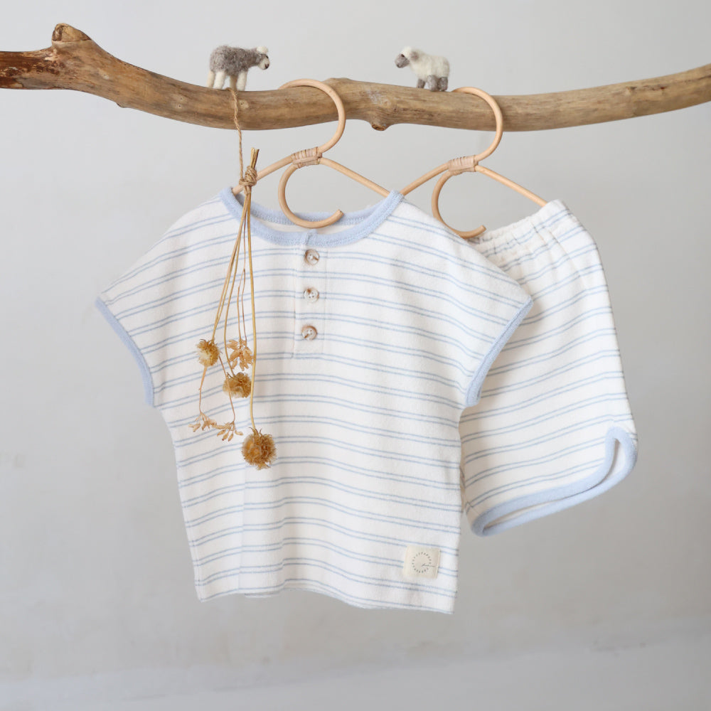 セットアップ 半袖 Tシャツ ショートパンツ パイル