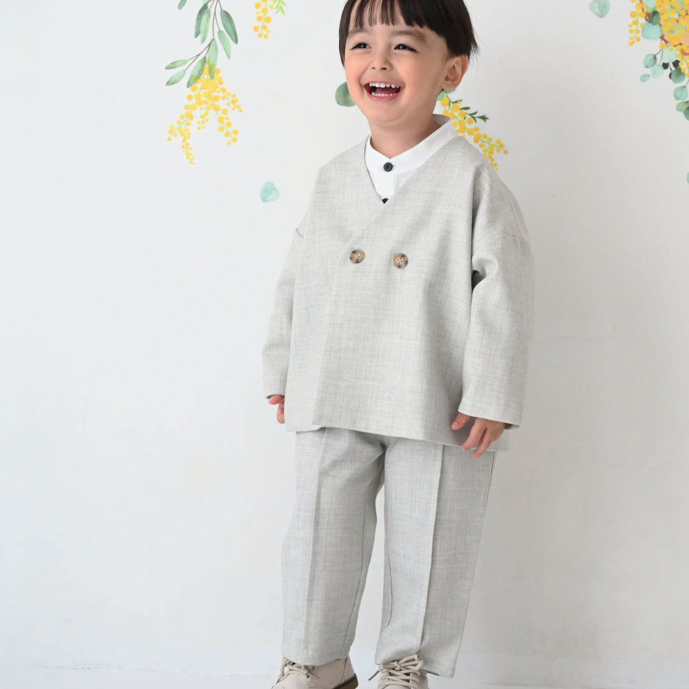 セットアップ ノーカラージャケット