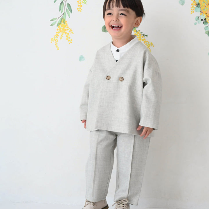 セットアップ ノーカラージャケット