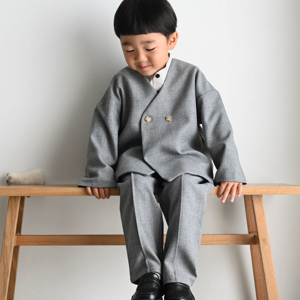 セットアップ ノーカラージャケット