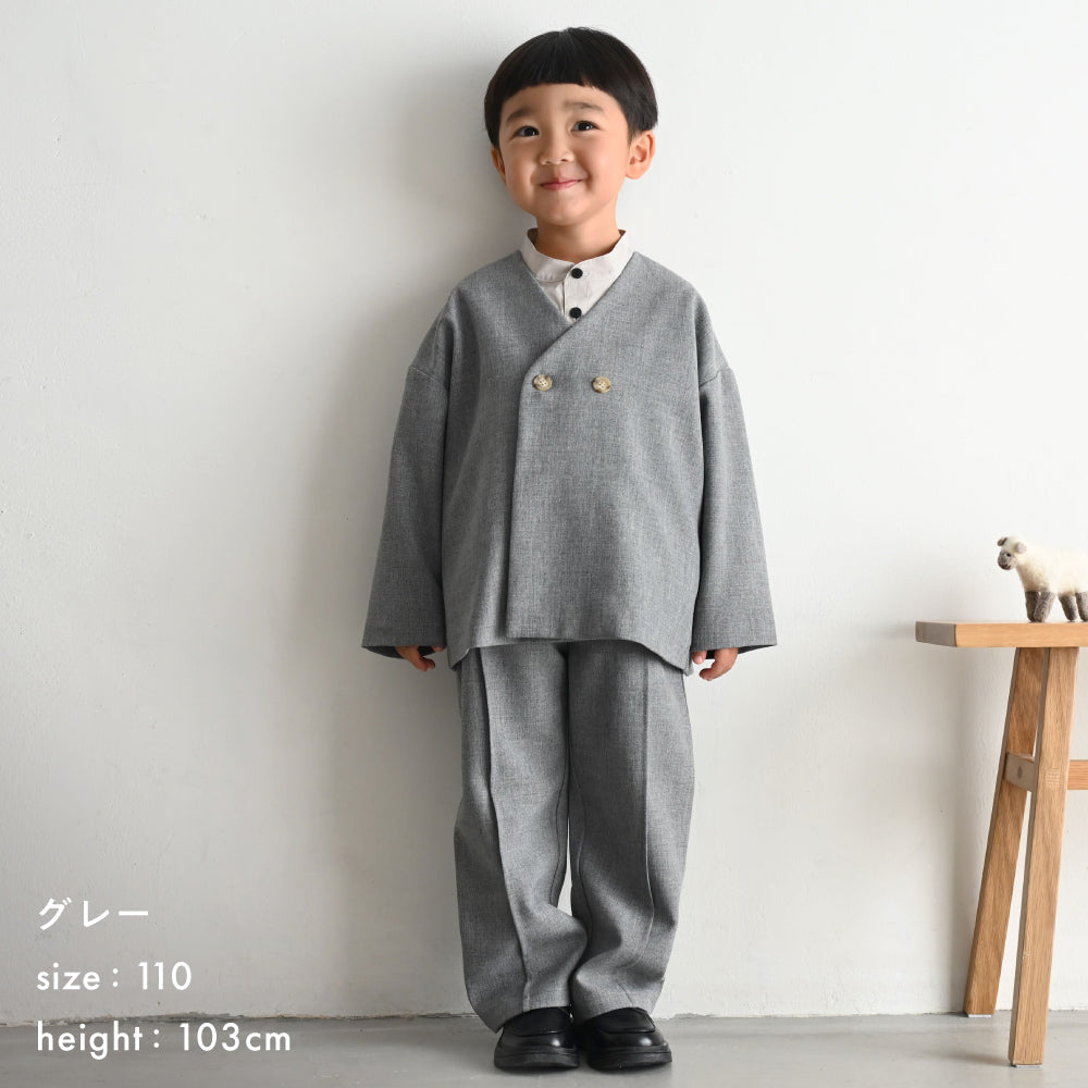 セットアップ ノーカラージャケット