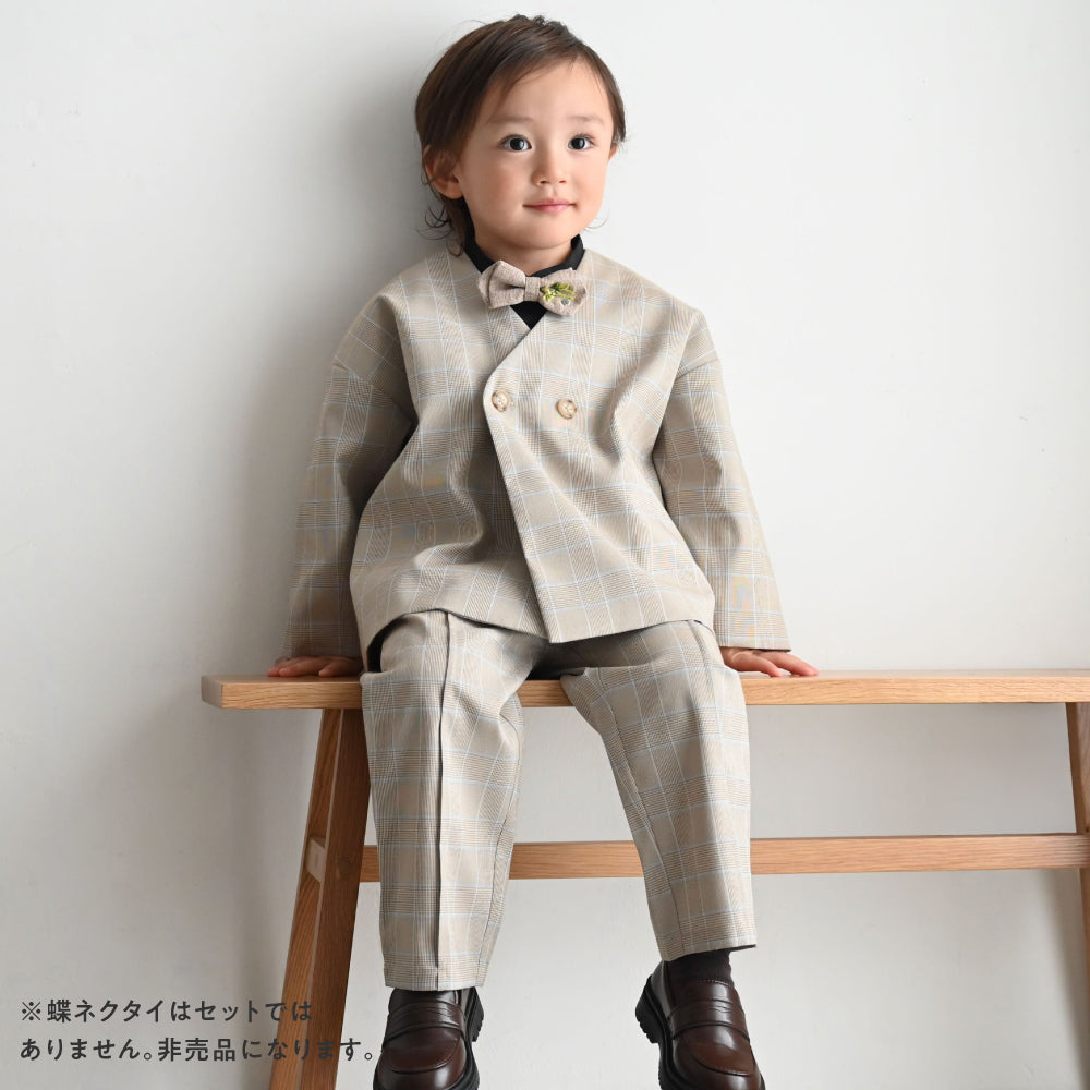 セットアップ ノーカラージャケット