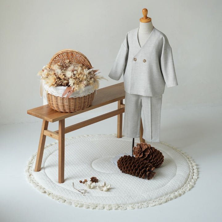 セットアップ ノーカラージャケット