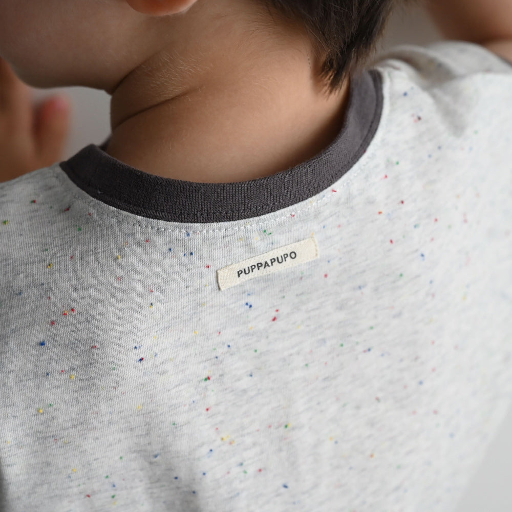 セットアップノースリーブ ショートパンツ ネップ