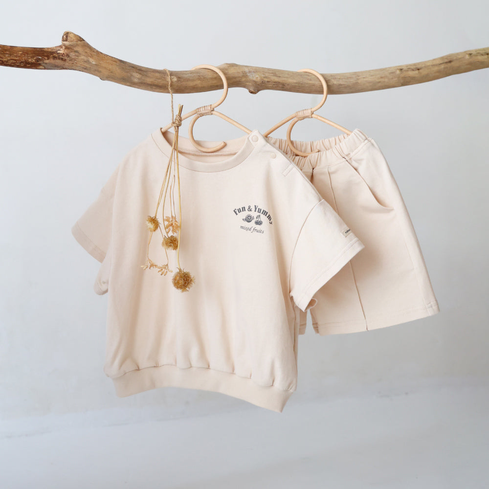 セットアップ 半袖 Tシャツ ショートパンツ ライトスウェット