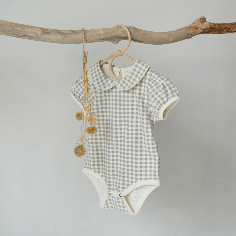 丸襟 半袖 ロンパース