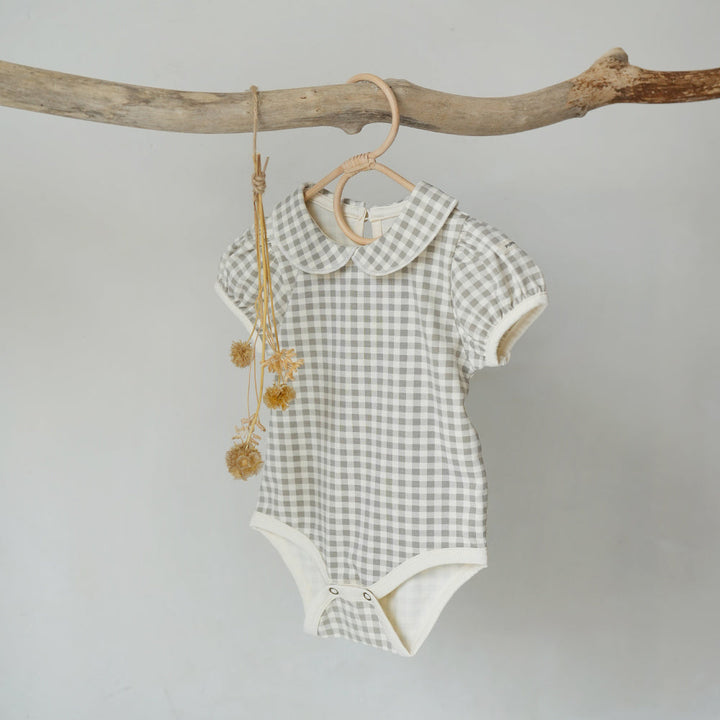 丸襟 半袖 ロンパース