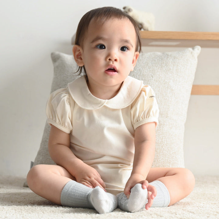 丸襟 半袖 ロンパース