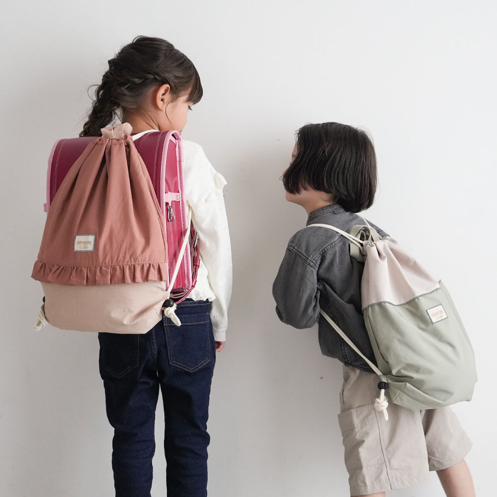 【撥水】 ランドセルの上から背負える ナップサック