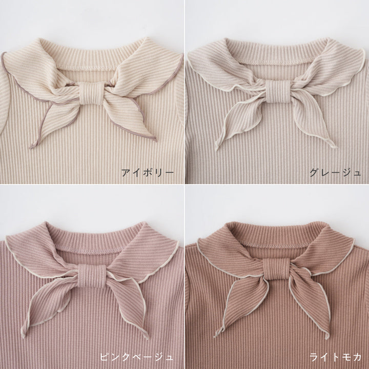 スカーフ衿 長袖 Tシャツ