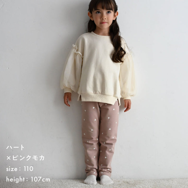 おなかが出にくい ストレッチ レギンス パンツ ミニ裏毛