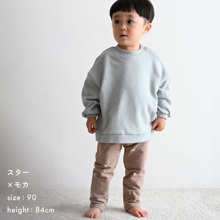 おなかが出にくい ストレッチ レギンス パンツ ミニ裏毛