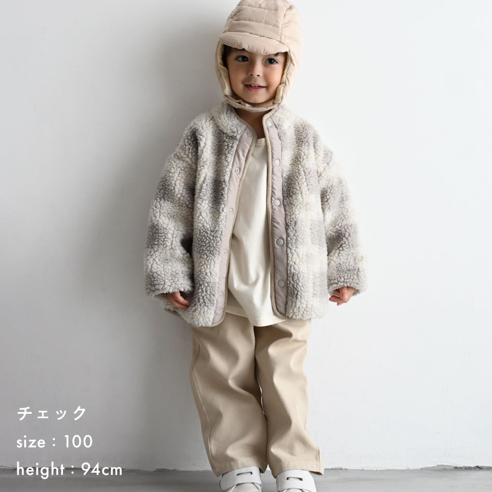 ジャガード ボア ジャケット