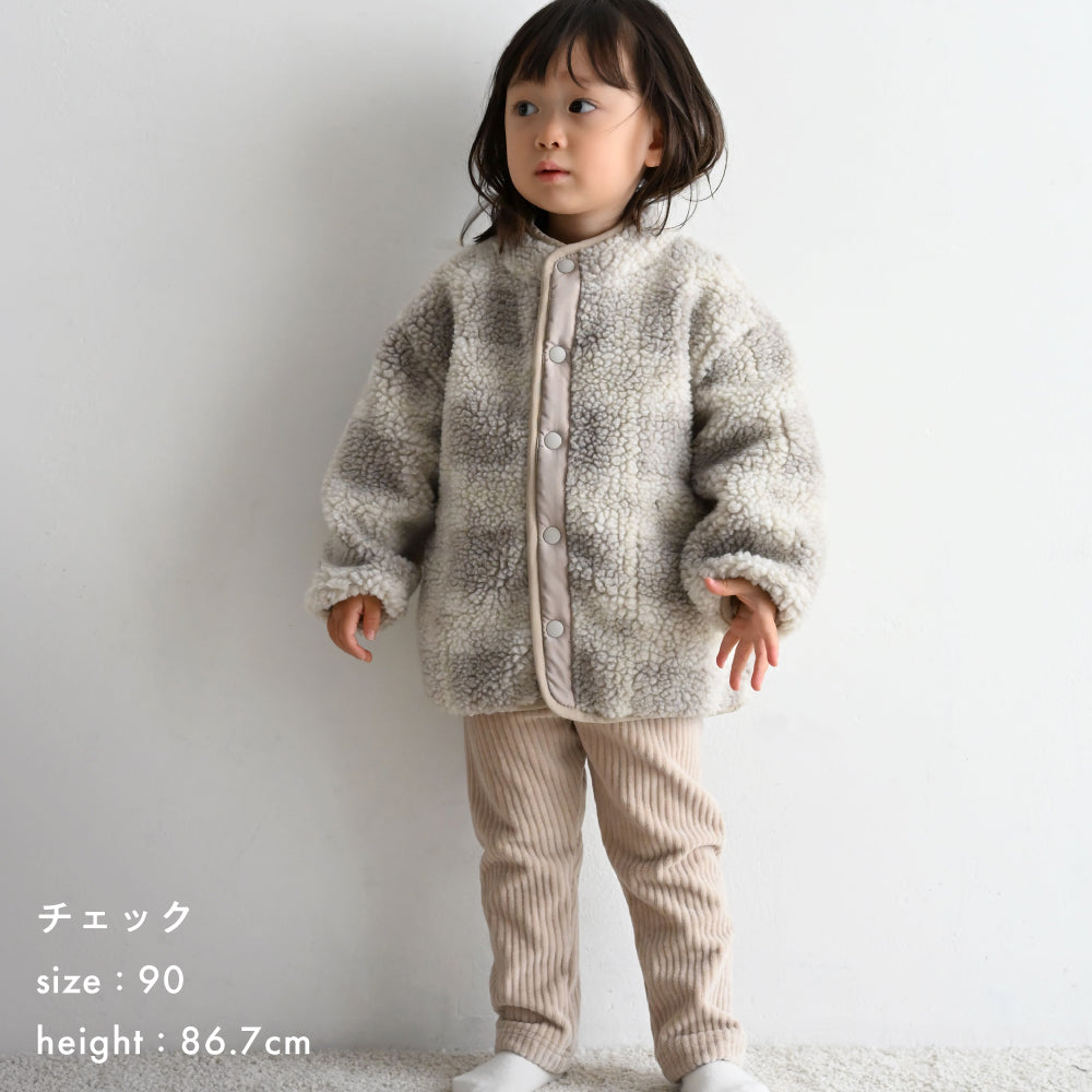 ジャガード ボア ジャケット