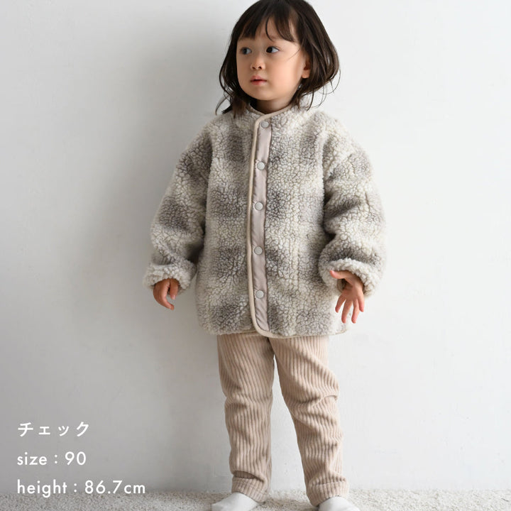 ジャガード ボア ジャケット