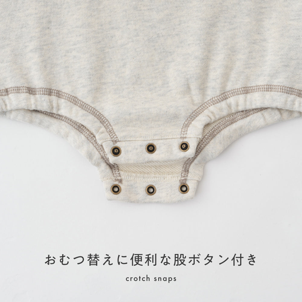 ラグラン スウェット ロンパース