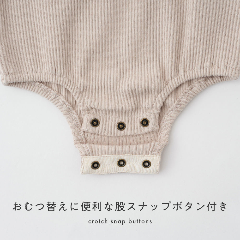 スカーフ衿 長袖 ロンパース