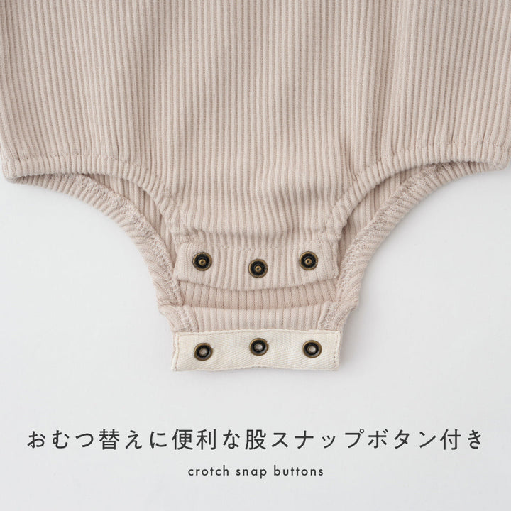 スカーフ衿 長袖 ロンパース