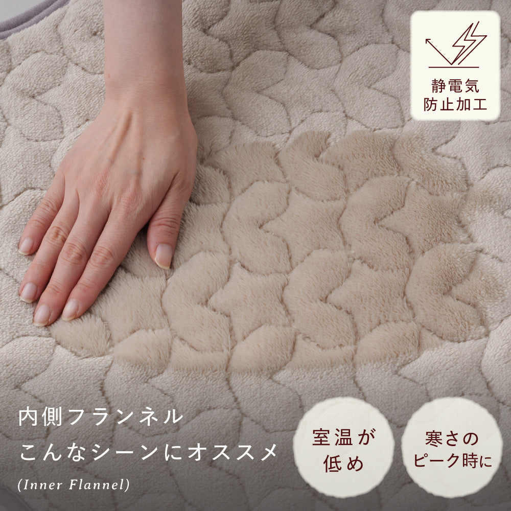 【保湿フランネル×ガーゼ】両面使える スリーパー