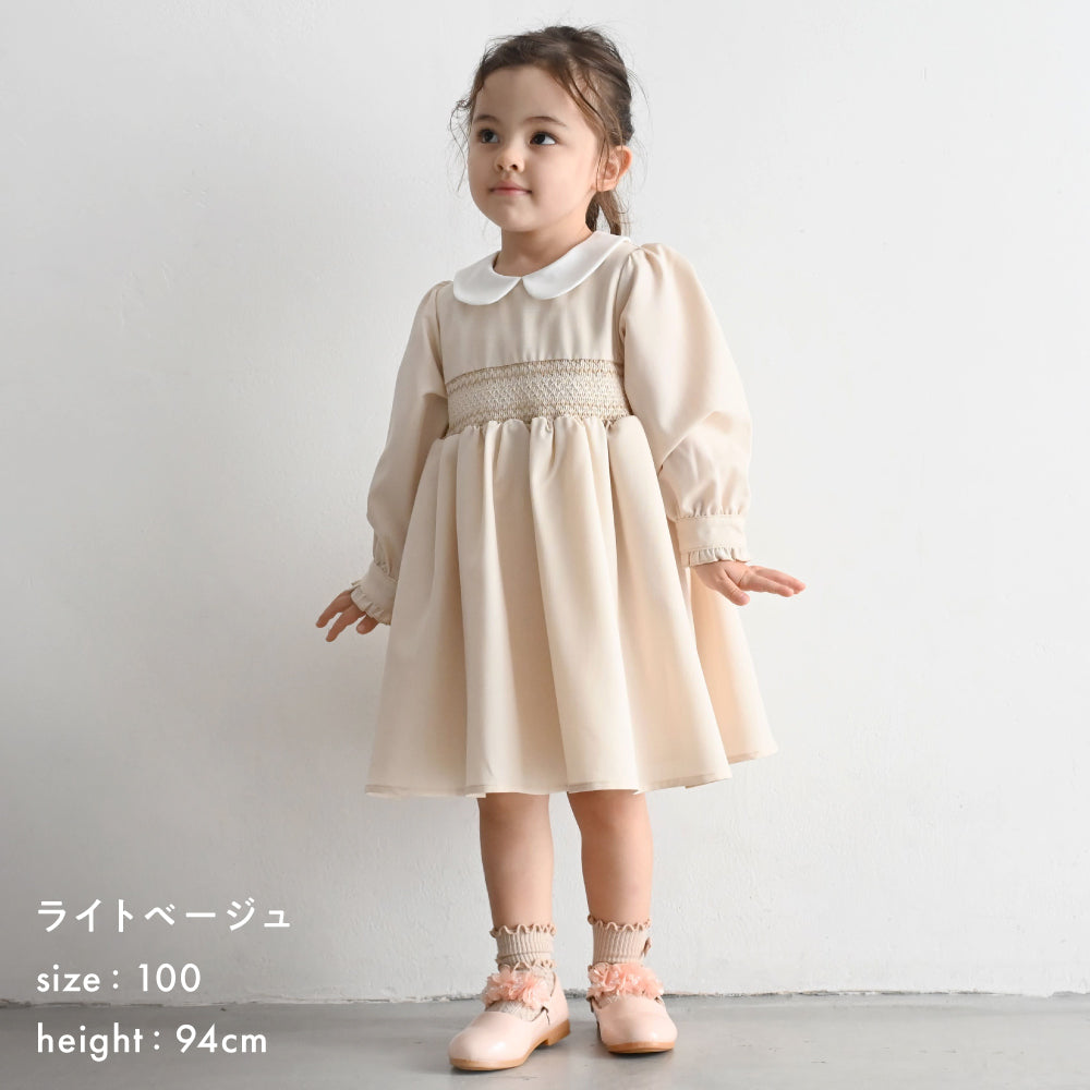 スモッキング ワンピース