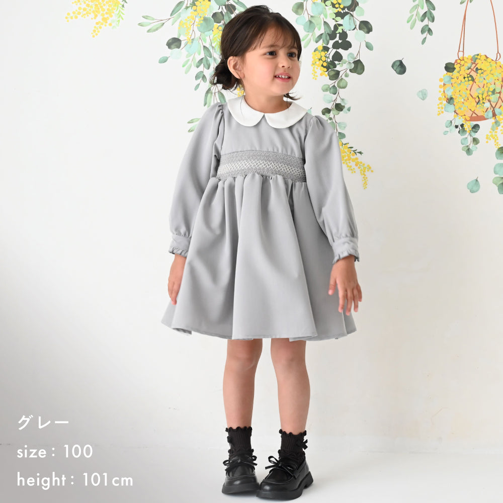 スモッキング ワンピース