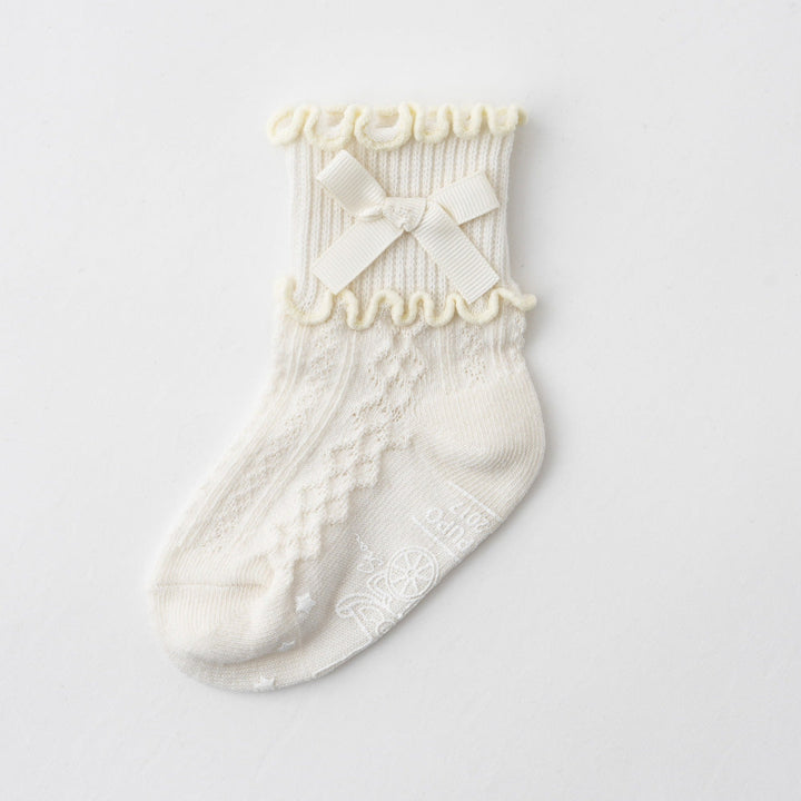 ベビー キッズ ソックス リボン メロウ