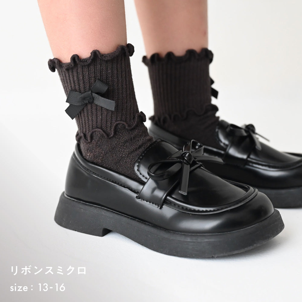 ベビー キッズ ソックス リボン メロウ
