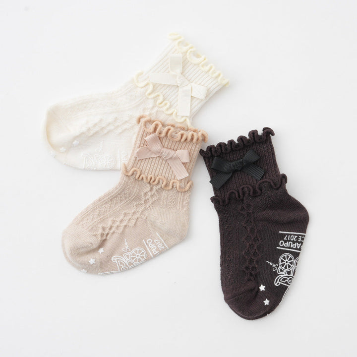 ベビー キッズ ソックス リボン メロウ