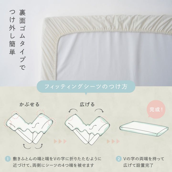 フィッティングシーツ マチなし イブル