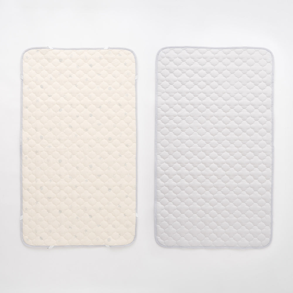 【冷感×オーガニックコットン】 ベビー敷きパッド リバーシブル